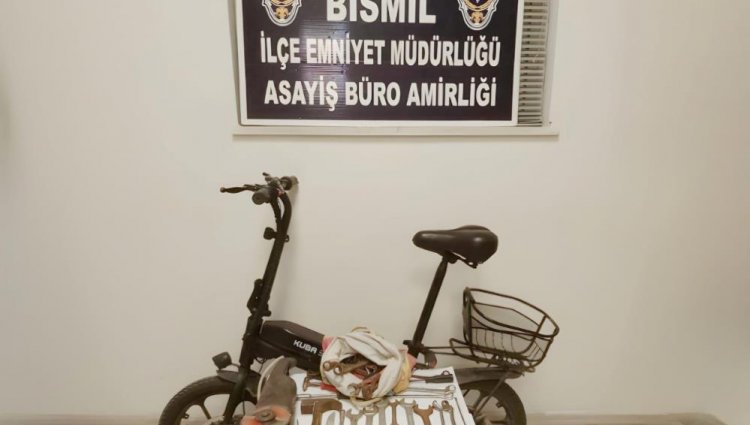 Diyarbakır’da bisiklet hırsızına kötü haber