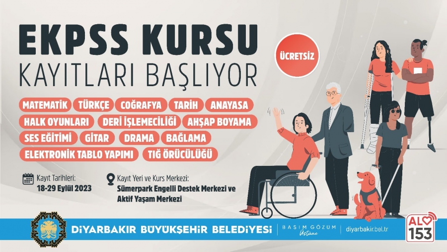 Diyarbakır'da EKPSS kurs kayıtları başladı