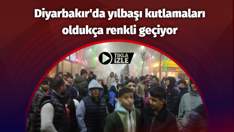 Diyarbakır'da çocukların eğlenceli yılbaşı kutlamaları