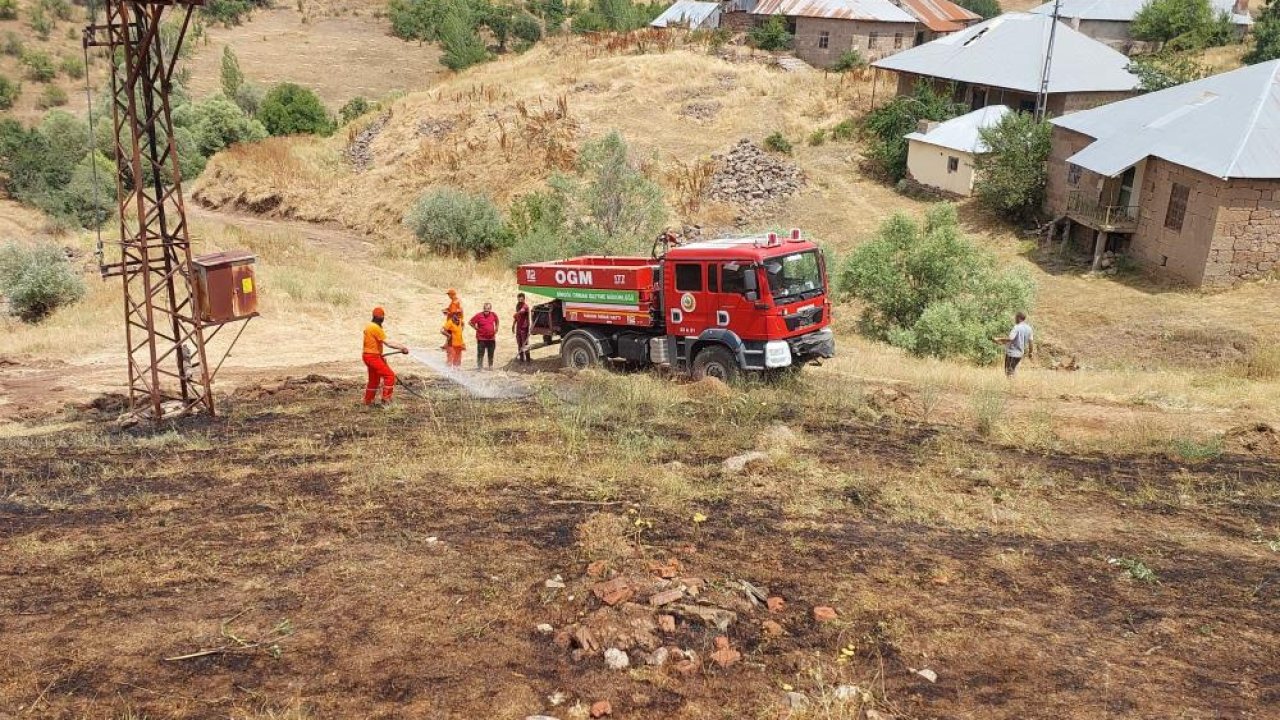 Bingöl kırsalda yangın: Kontrol edildi