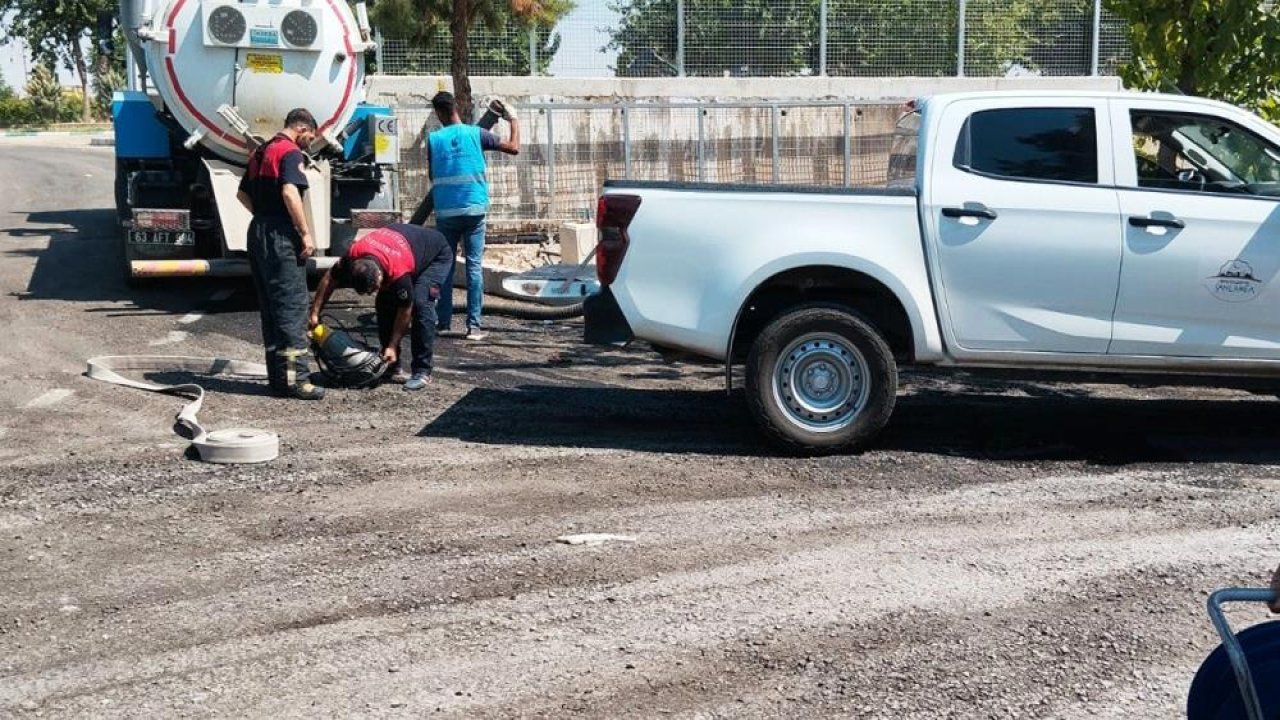 Şanlıurfa’da su borusu patladı: Elektrikler kesilebilir