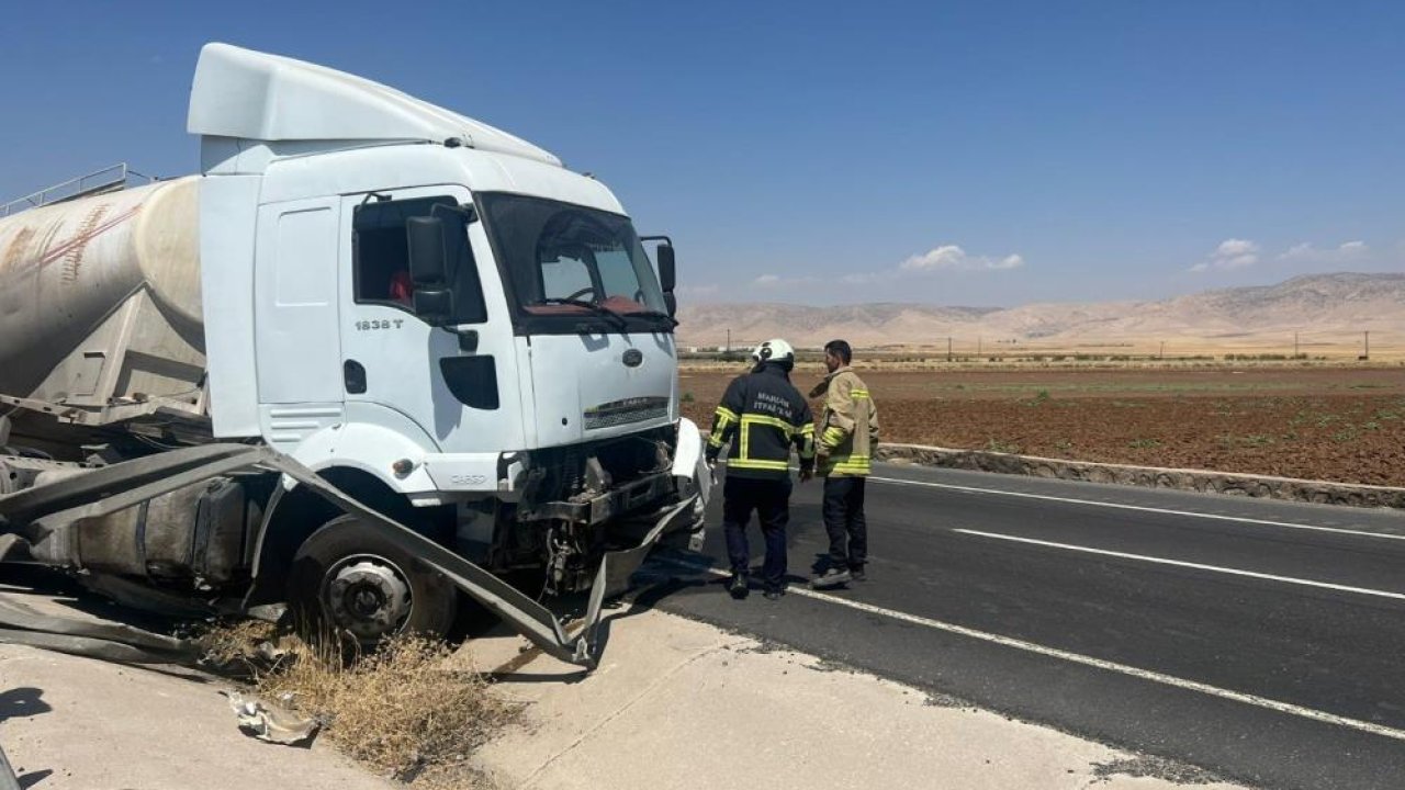 Beton mikser kaza yaptı: Sürücü şans enseri kurtuldu