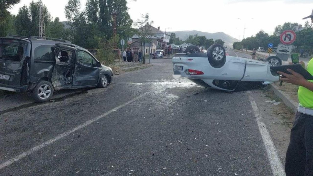 Otomobil takla atarak durabildi: 7 yaralı