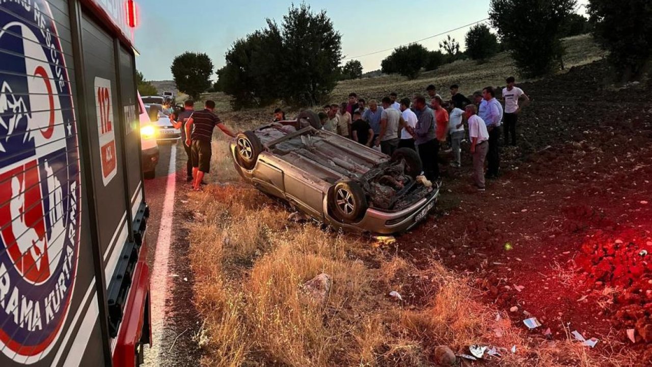 Cendere Köprüsü'nde otomobil takla atarak tarlaya uçtu: 3 yaralı