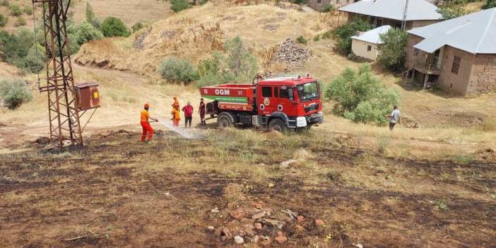 Bingöl kırsalda yangın: Kontrol edildi