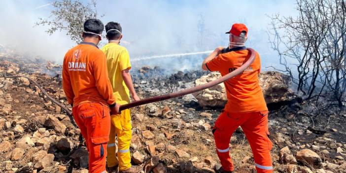 Nurdağı’nda çıkan yangın 3,5 saatte söndürüldü