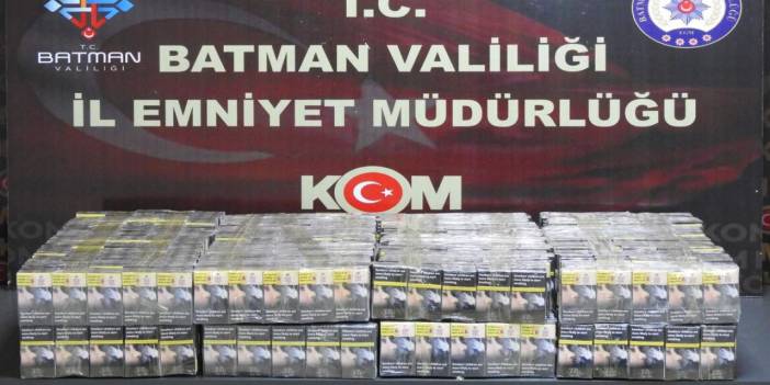 Batman’da operasyon: 1600 paket sigara ele geçirildi