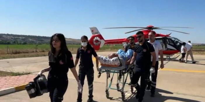 Diyarbakır’da 79 yaşındaki Mehmet dede için ambulans helikopter havalandı