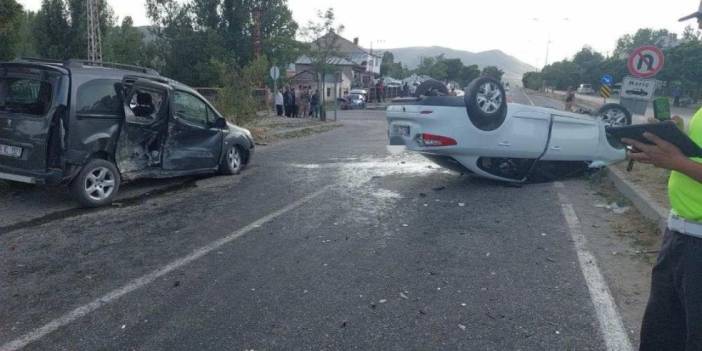 Otomobil takla atarak durabildi: 7 yaralı