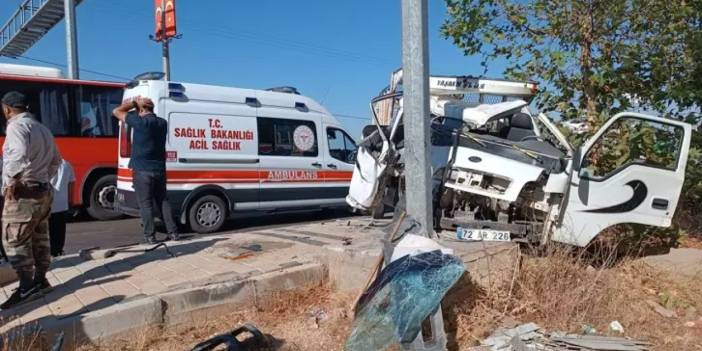 Mardin’de korkutan kaza: 2 kişi yaralandı