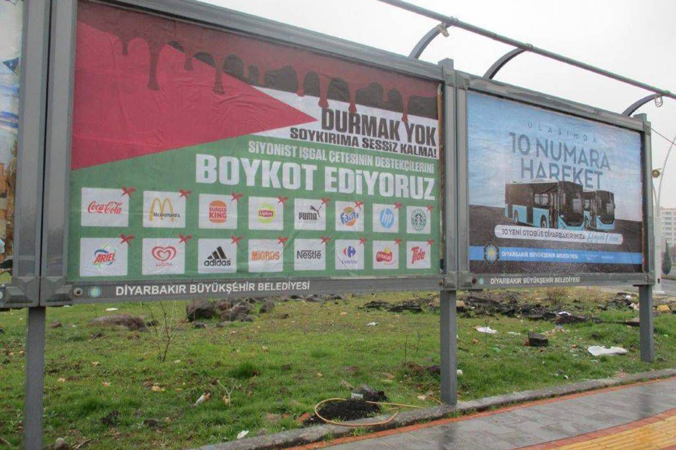 Diyarbakır'daki Billboardlarda boykot görselleri!