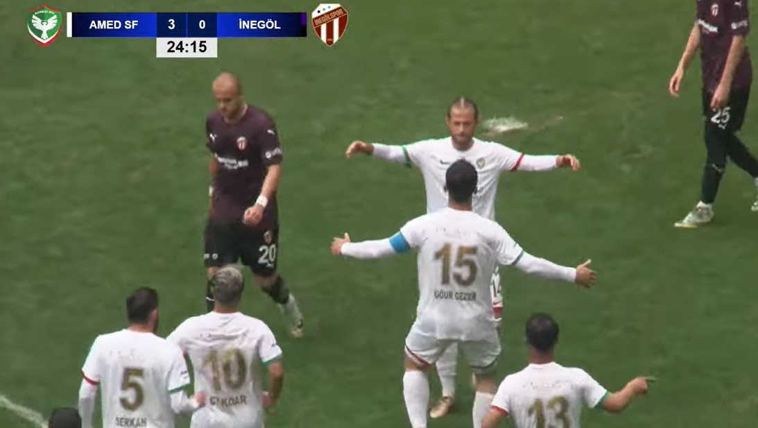 Amedspor maçında gol yağmuru!